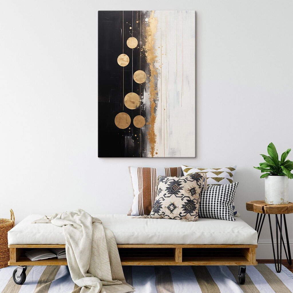Painting of circles and lines Painting of circles and lines