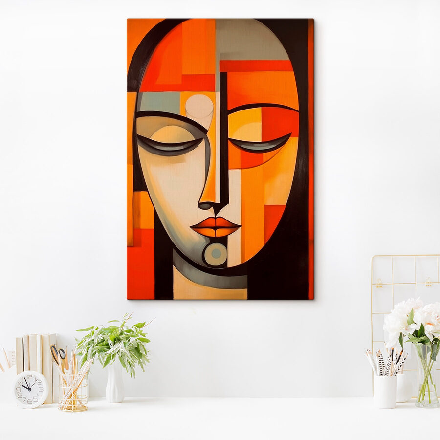 Peinture d'un visage de femme