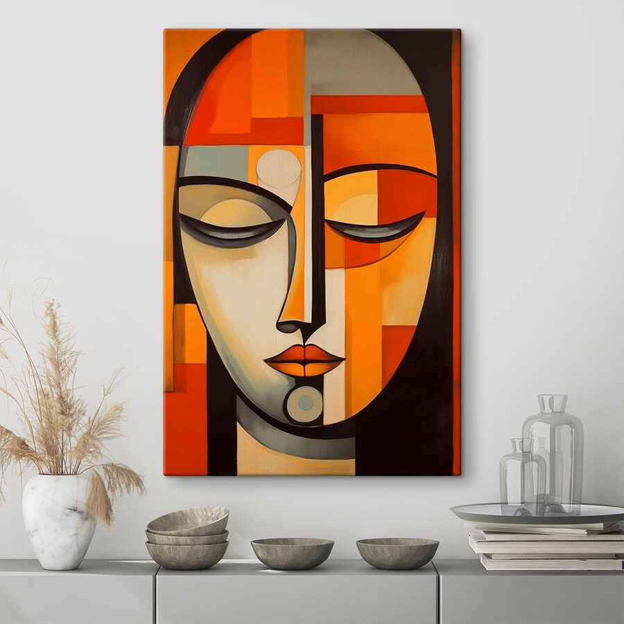Peinture d'un visage de femme