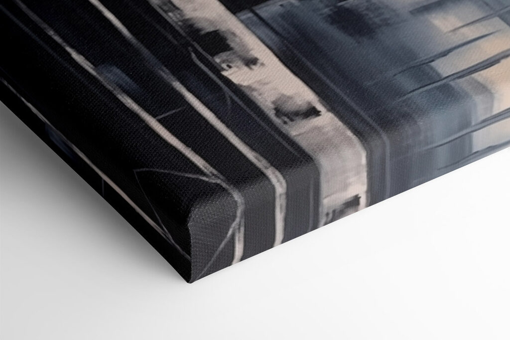 Painting of a moon in the sky