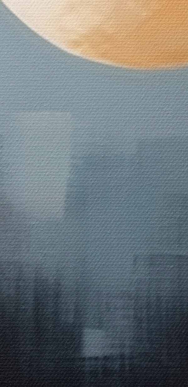 Peinture d'une lune dans le ciel Peinture d'une lune dans le ciel
