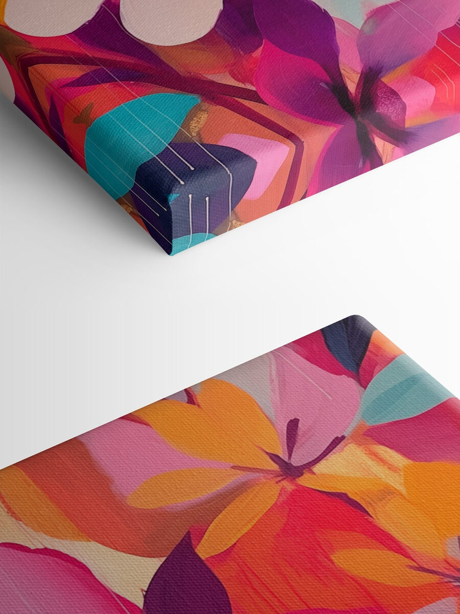 Peinture de fleurs et de feuilles
