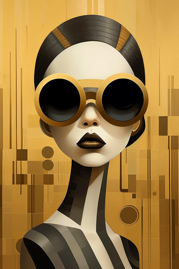 Femme portant des lunettes de protection Femme portant des lunettes de protection