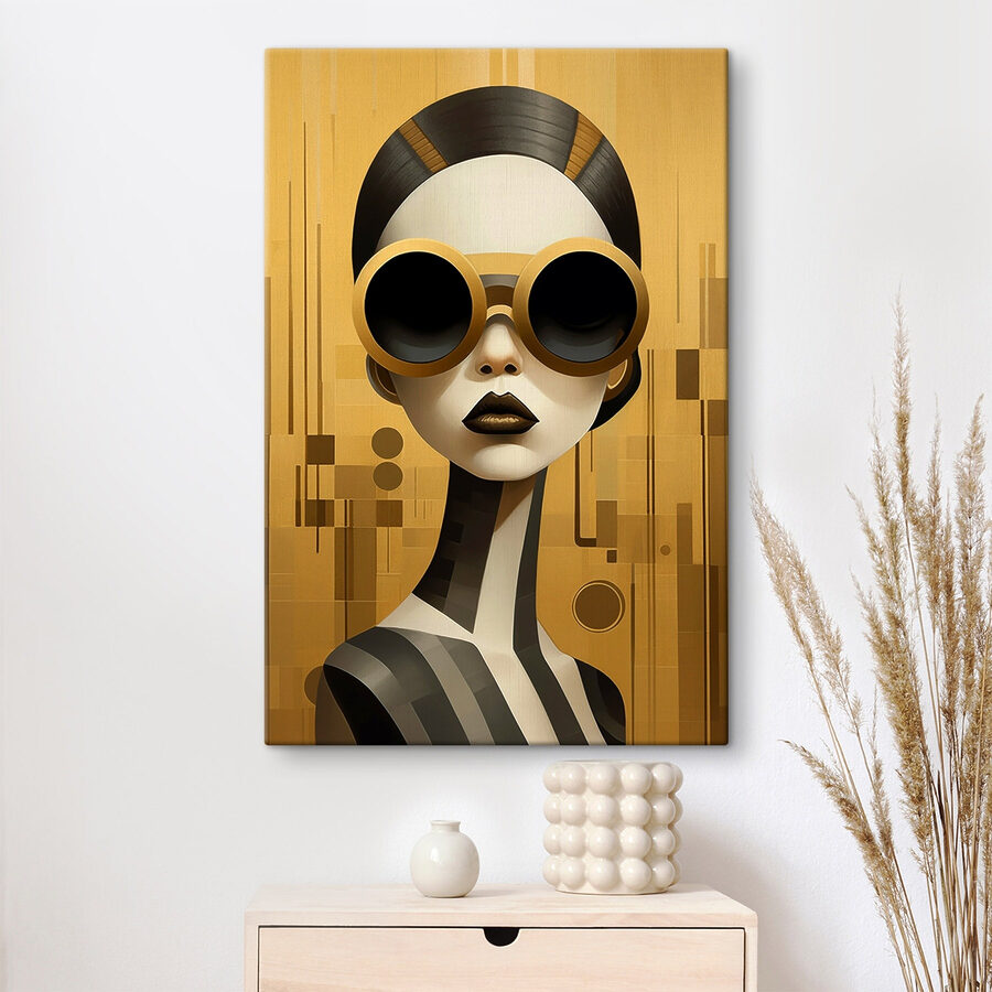 Femme portant des lunettes de protection