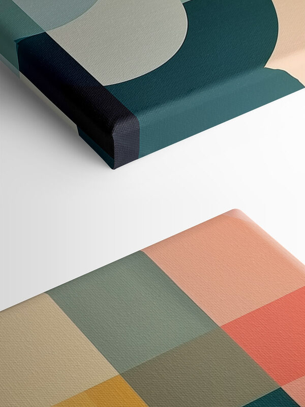 Pièce d'art colorée avec différentes formes Pièce d'art colorée avec différentes formes