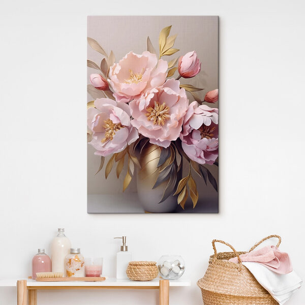 Tableaux Bouquet de fleurs roses (UGS : s43422) Tableaux Tableaux Bouquet de fleurs roses (UGS : s43422)