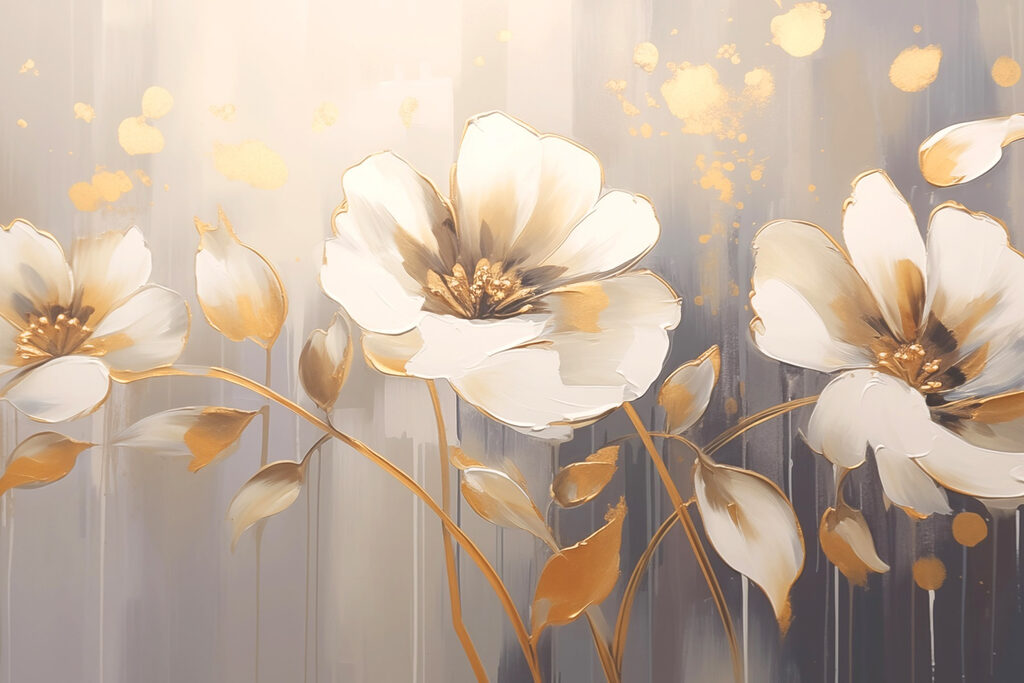 Elegant flowers in soft tones