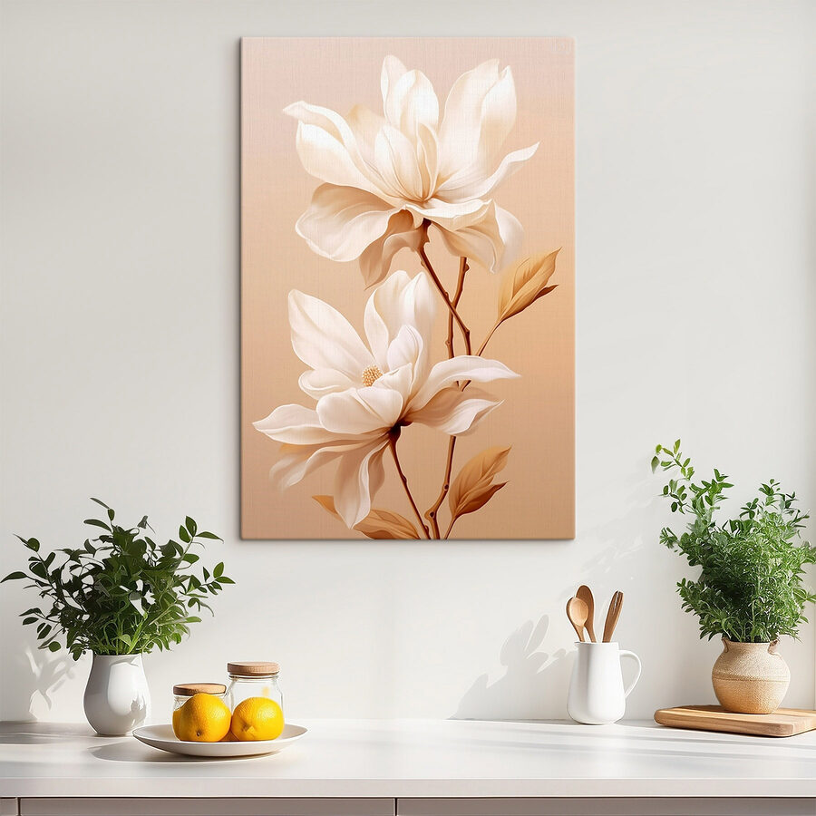 Des fleurs douces dans des tons sourds