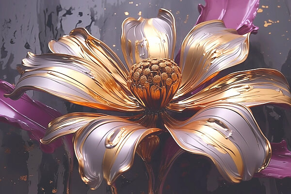 Belle fleur aux pétales fluides Belle fleur aux pétales fluides