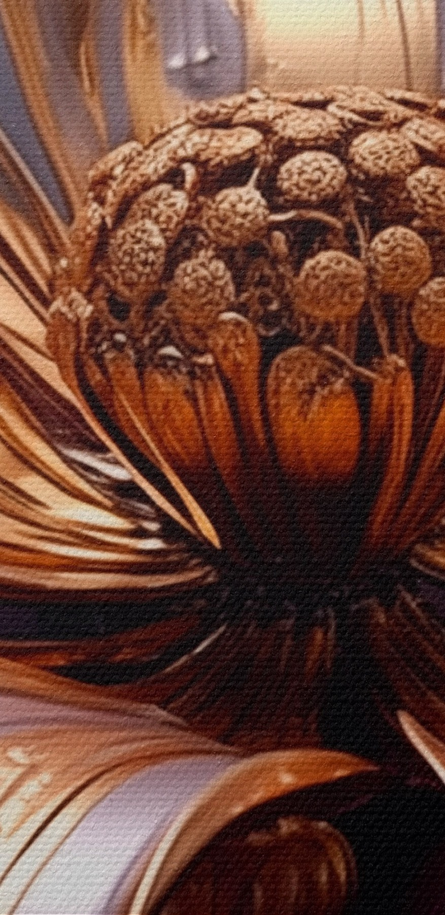 Belle fleur aux pétales fluides