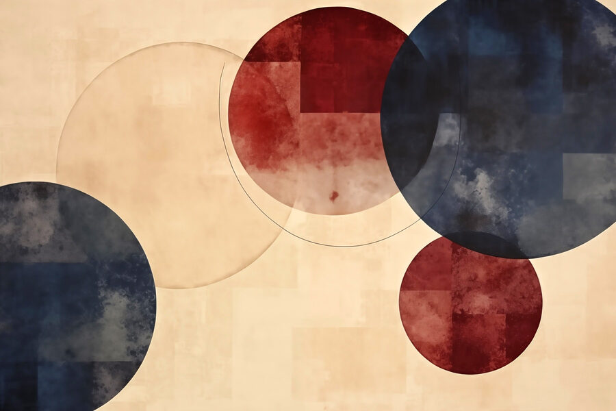 Groupe de cercles de couleurs différentes