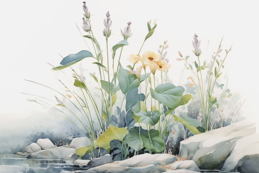 Peinture de fleurs et de plantes