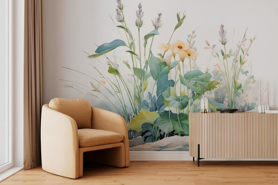 Peinture de fleurs et de plantes