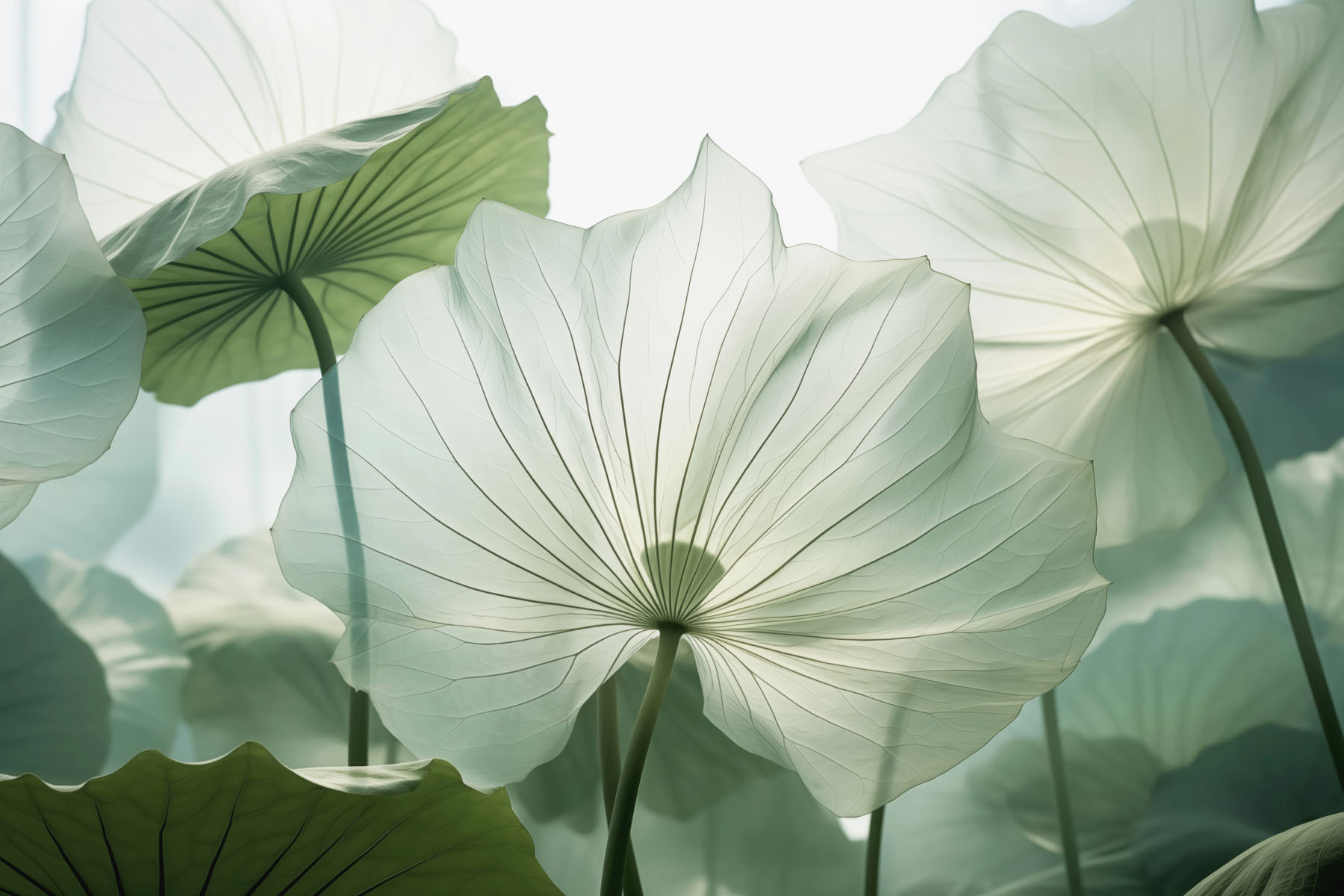 Delicate petals against soft light Delicate petals against soft light