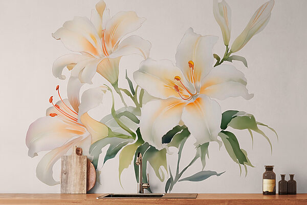 Groupe de fleurs blanches Groupe de fleurs blanches
