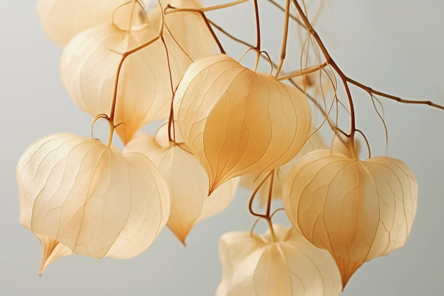 Delicate lanterns in soft hues Delicate lanterns in soft hues