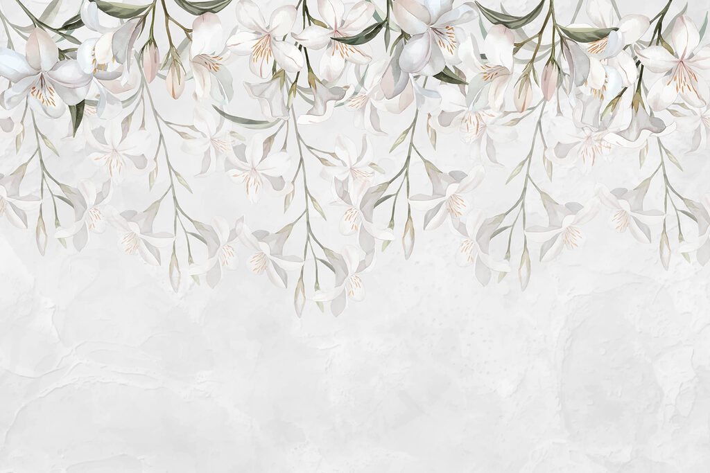 Fleurs blanches sur fond blanc Fleurs blanches sur fond blanc