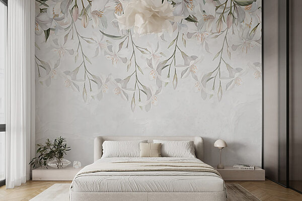 Fleurs blanches sur fond blanc Fleurs blanches sur fond blanc