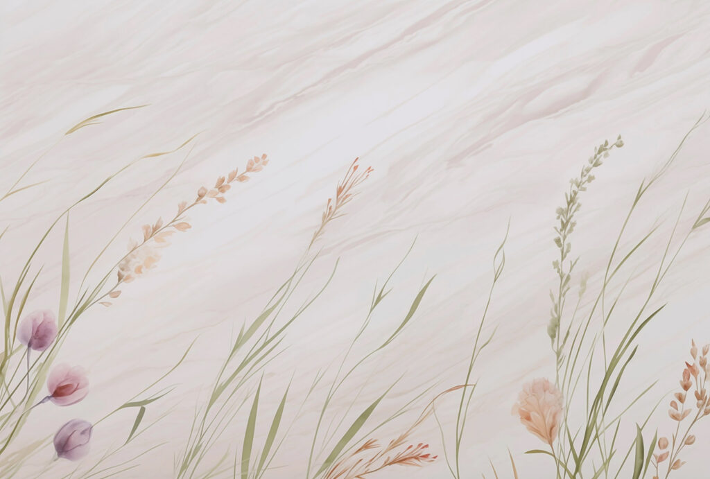 Les fleurs délicates se balancent dans la brise Les fleurs délicates se balancent dans la brise