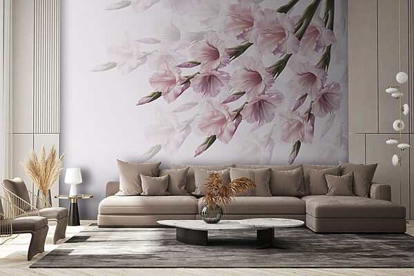 Groupe de fleurs roses Groupe de fleurs roses