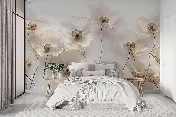 Groupe de fleurs blanches Groupe de fleurs blanches