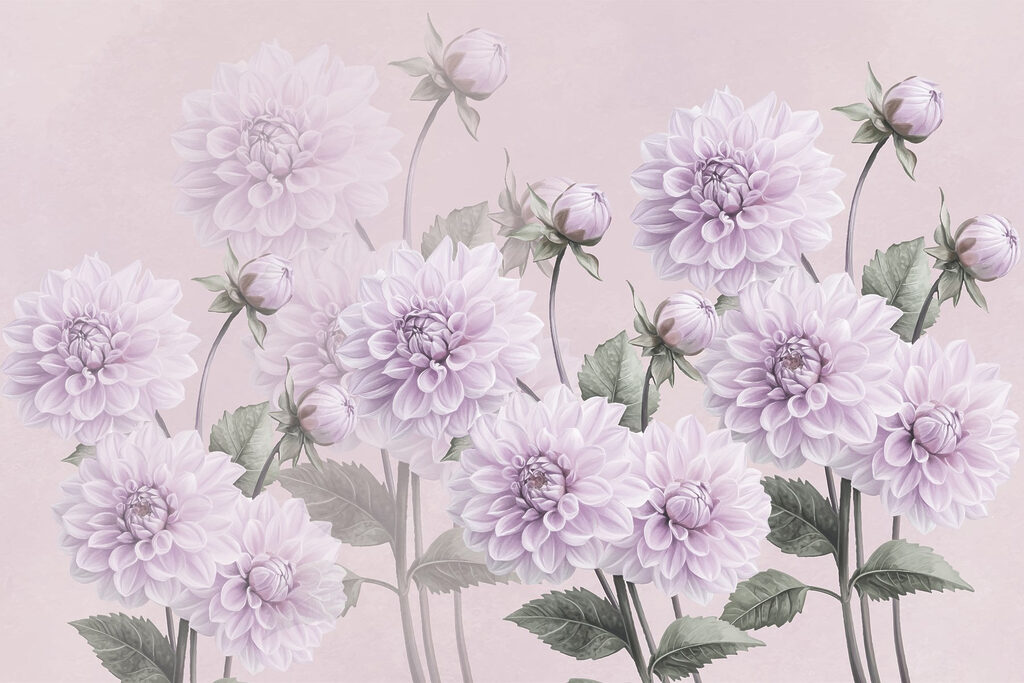 Group of purple flowers Group of purple flowers