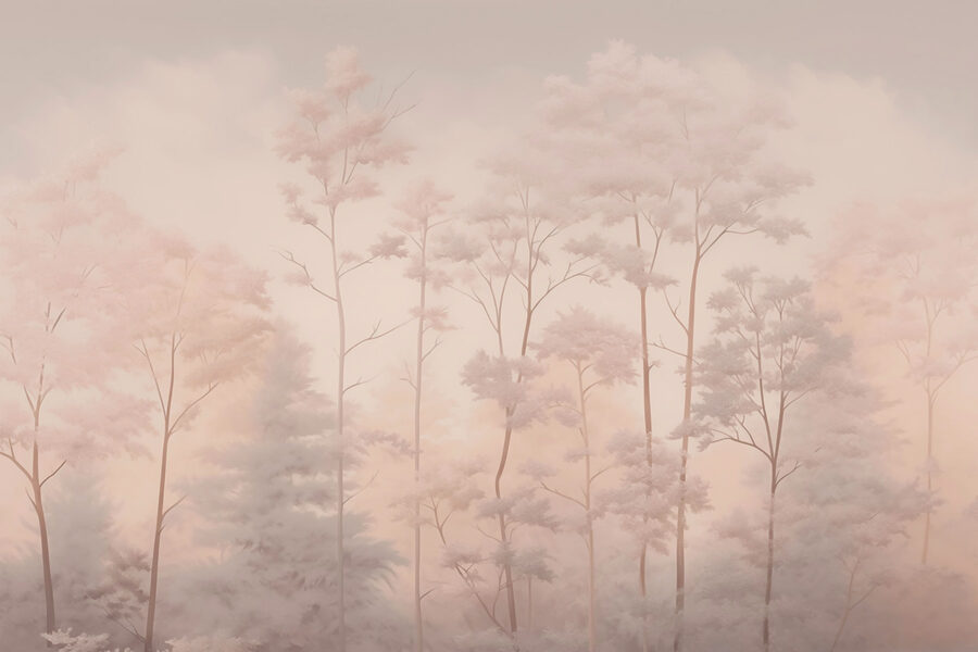 Group of trees with snow on them Group of trees with snow on them
