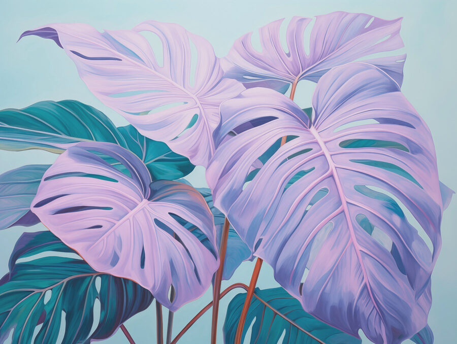 Papier peint Feuilles de rêve dans des tons pastel. – Image 4