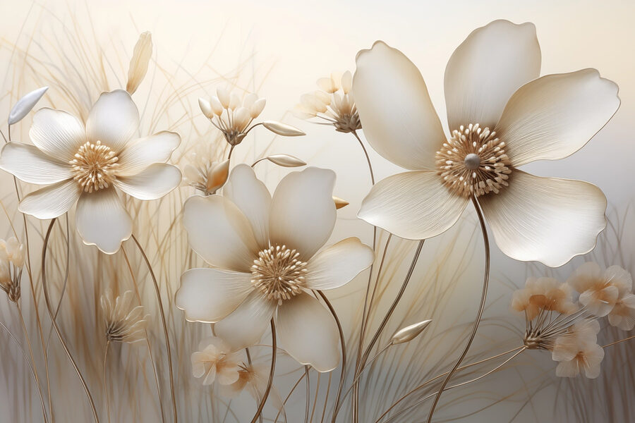 Fleurs délicates dans des teintes douces. Fleurs délicates dans des teintes douces.