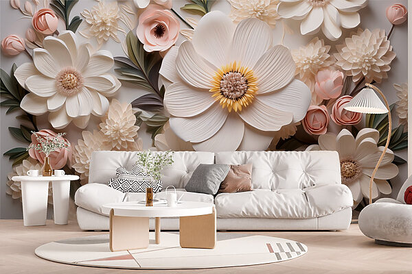 Groupe de fleurs en papier Groupe de fleurs en papier