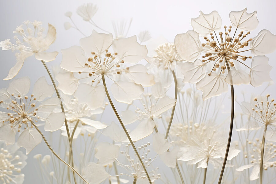 Fleurs délicates dans une lumière douce