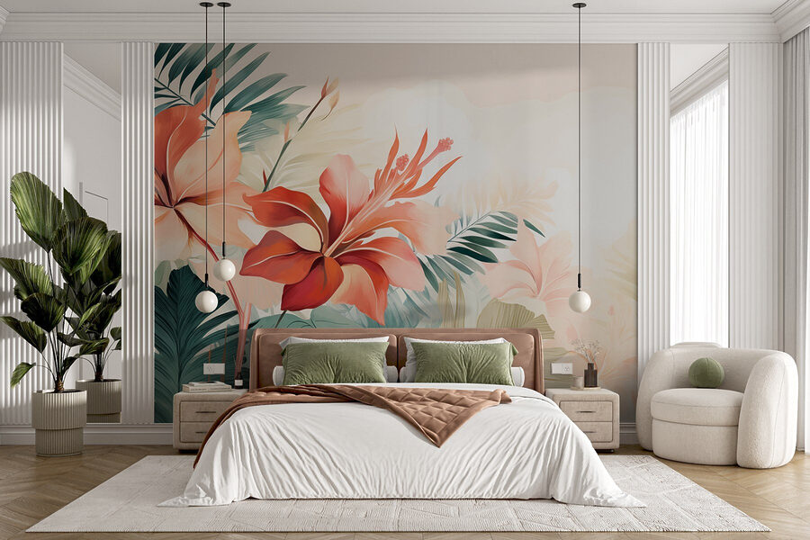 Fleurs délicates dans des tons pastels