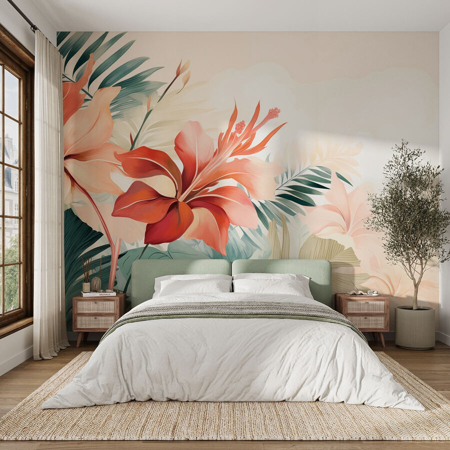 Fleurs délicates dans des tons pastels