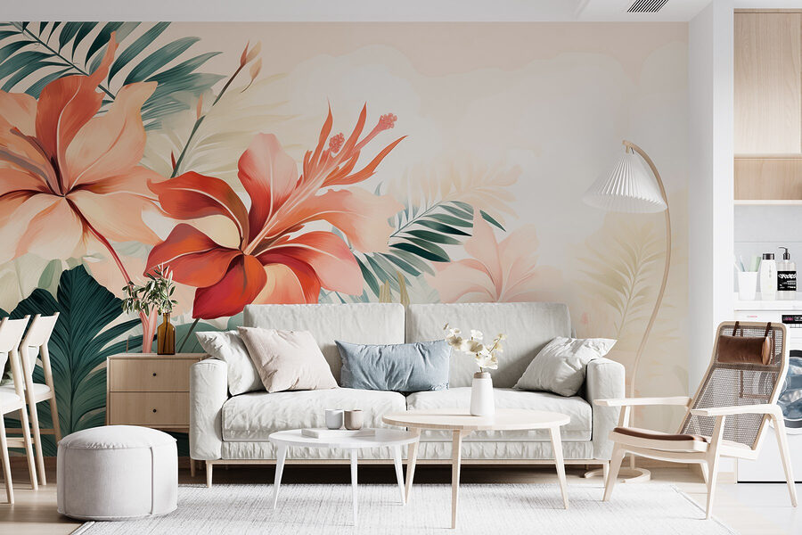 Fleurs délicates dans des tons pastels