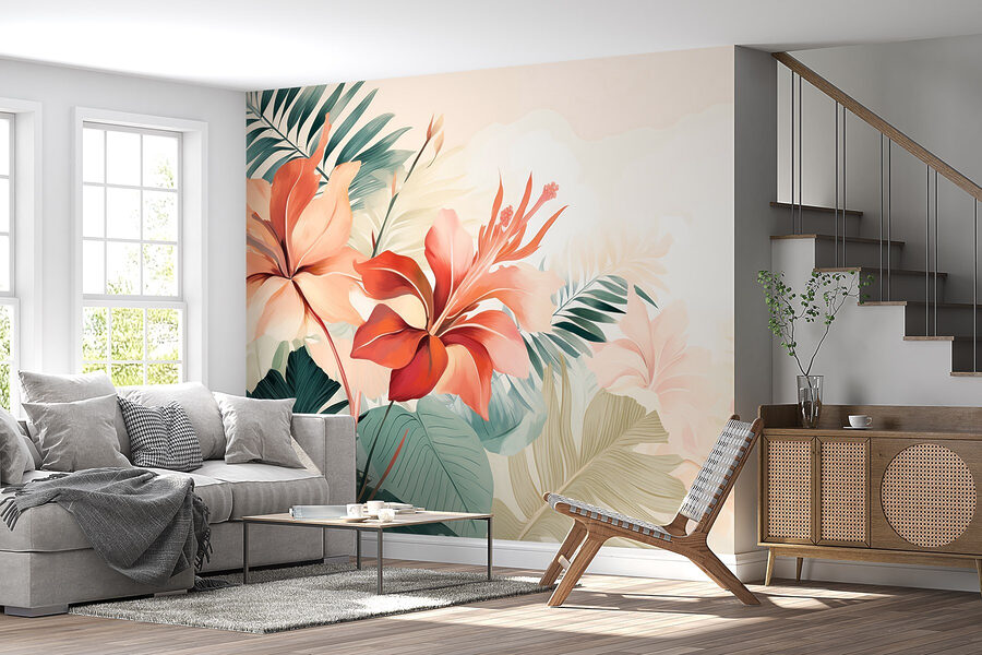 Fleurs délicates dans des tons pastels