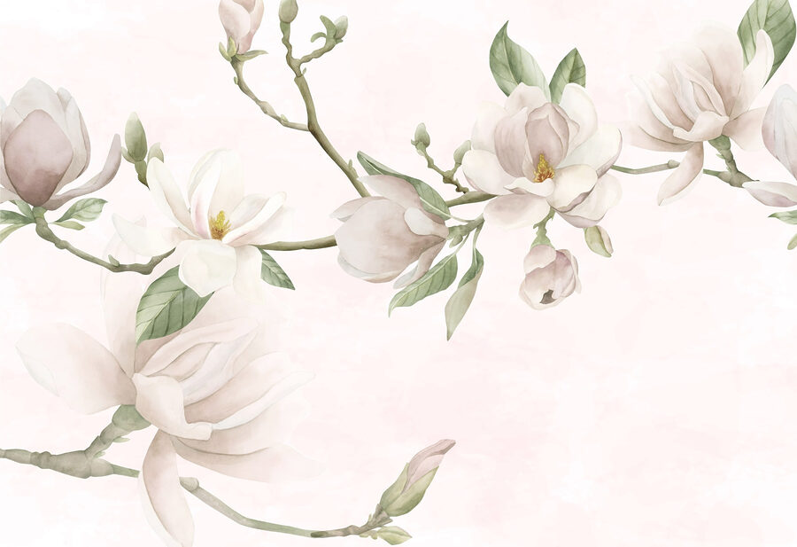 Fleurs délicates sur fond doux