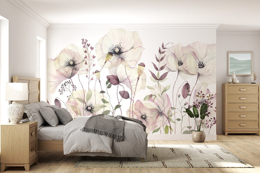 Fleurs délicates dans des tons pastels