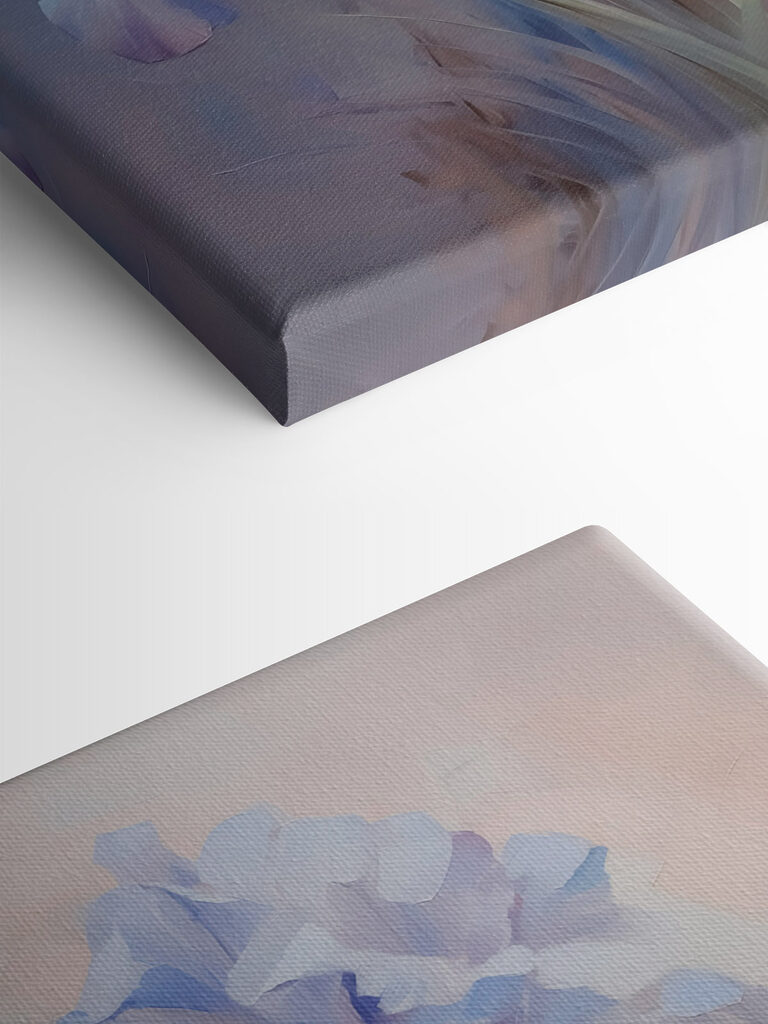 Painting of flowers on a surface Painting of flowers on a surface