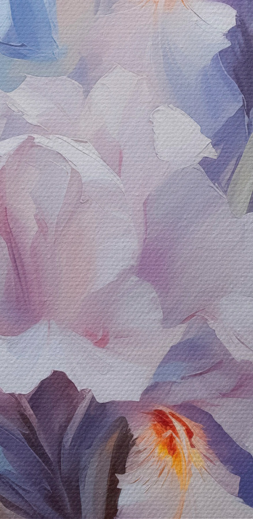 Peinture de fleurs sur une surface