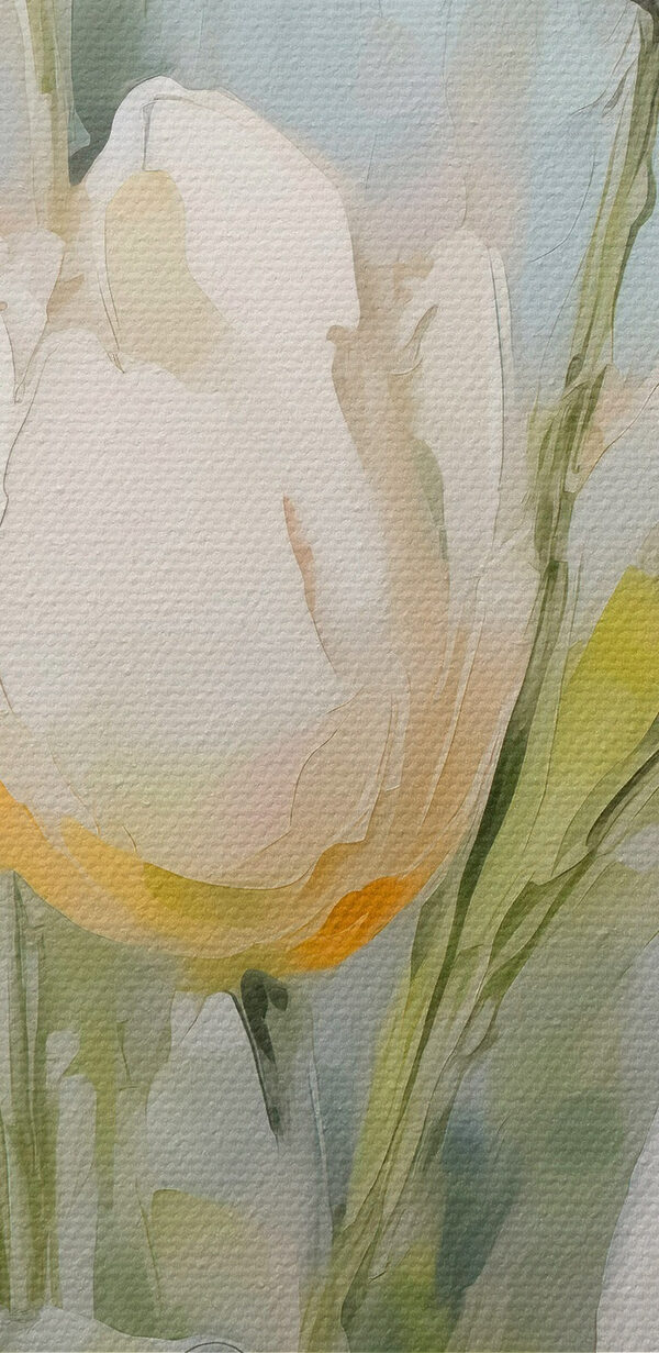 Peinture de tulipes blanches Peinture de tulipes blanches