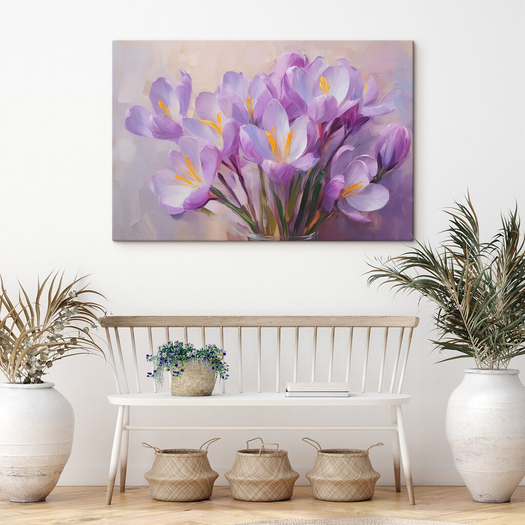 Delicate blooms in soft hues