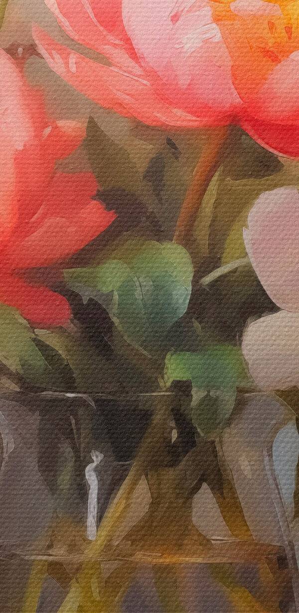 Peinture de fleurs dans un vase Peinture de fleurs dans un vase