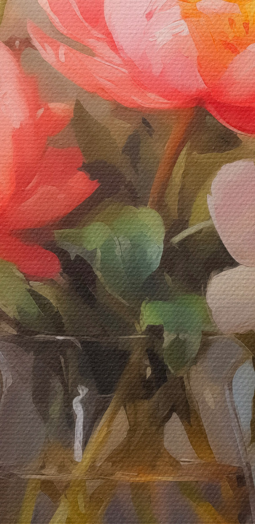 Peinture de fleurs dans un vase Peinture de fleurs dans un vase