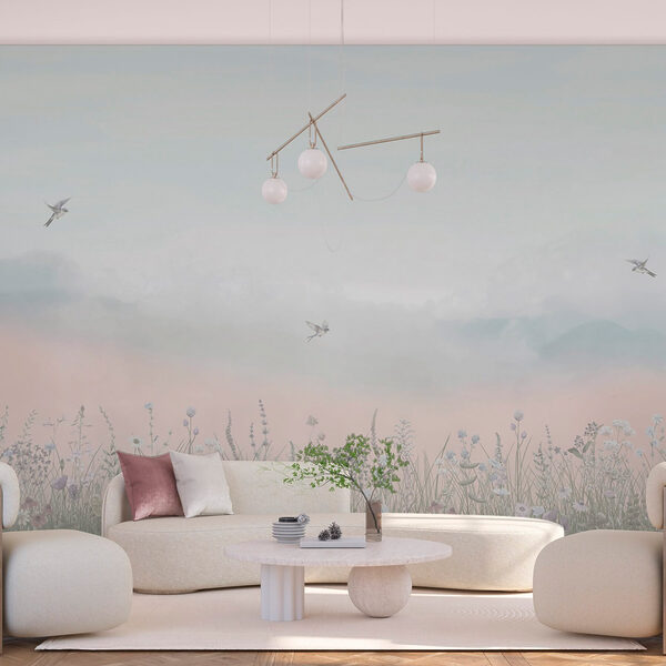 Papier peint Papier peint Champ de fleurs (UGS : w03391)