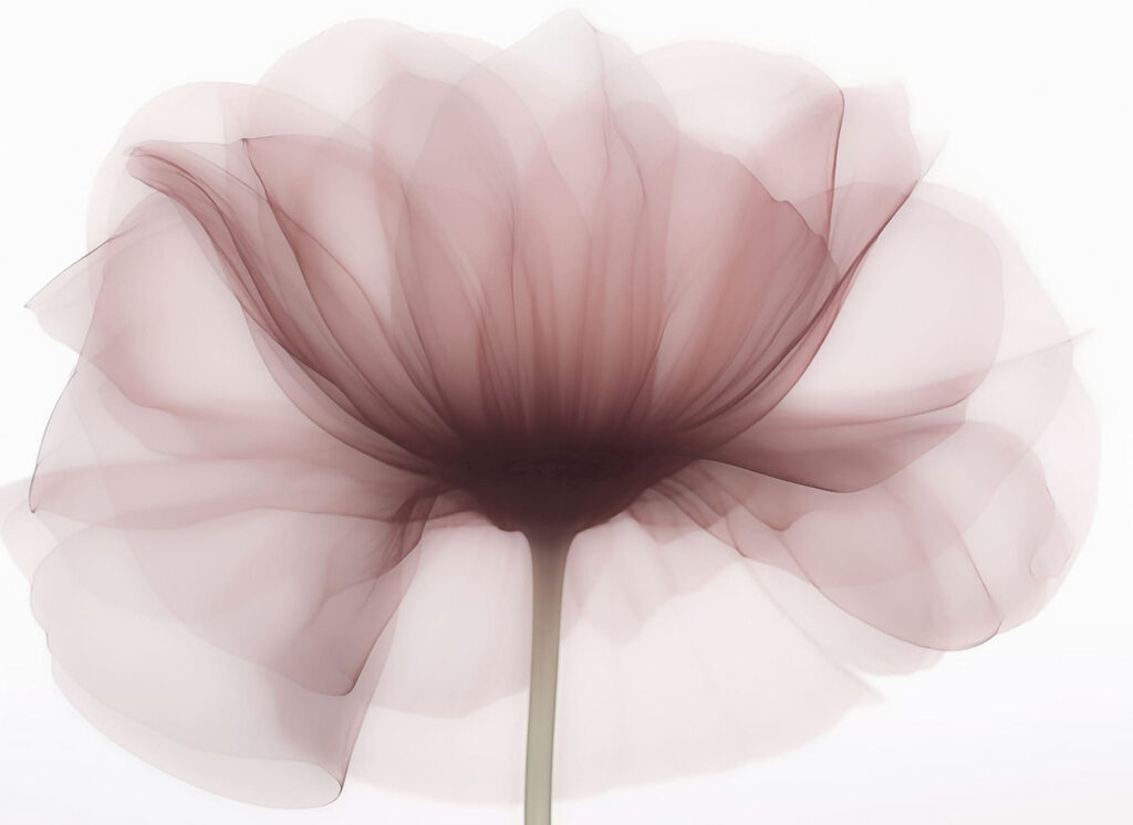 Fleur avec une fleur transparente Fleur avec une fleur transparente