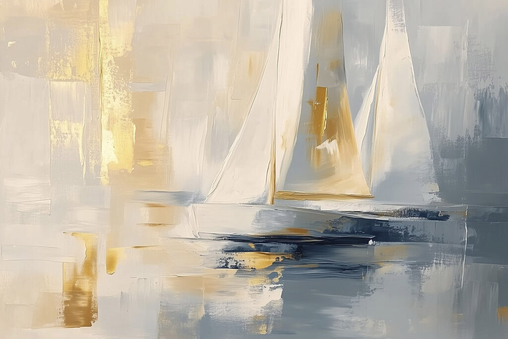 Painting of a sailboat Painting of a sailboat
