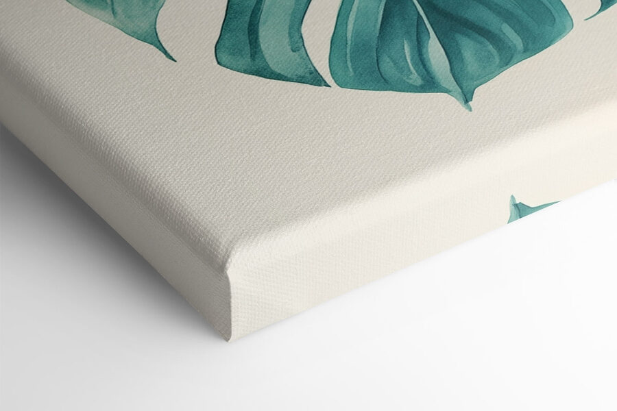 Feuilles vertes luxuriantes aux teintes douces