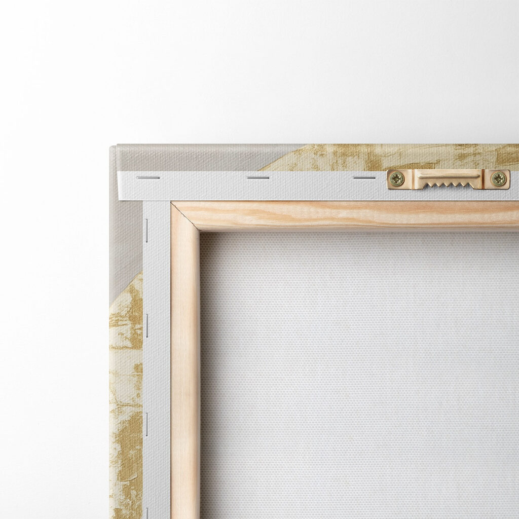 Elegant profile against a circular backdrop