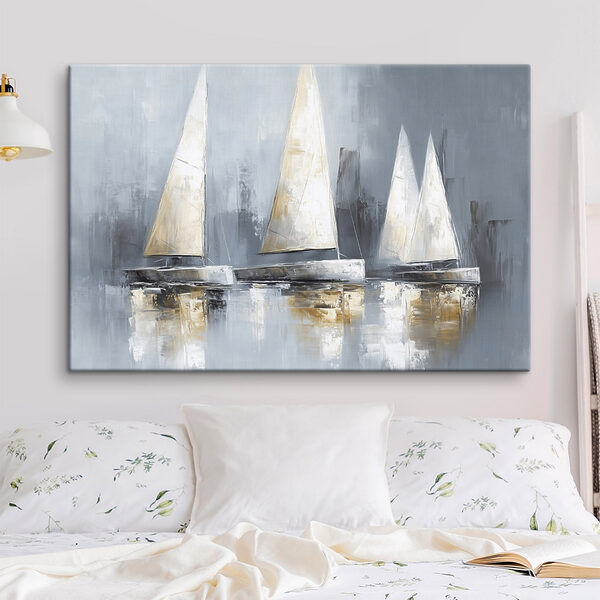 Peinture de voiliers sur l'eau Peinture de voiliers sur l'eau
