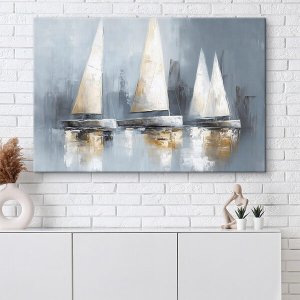 Peinture de voiliers sur l'eau Peinture de voiliers sur l'eau